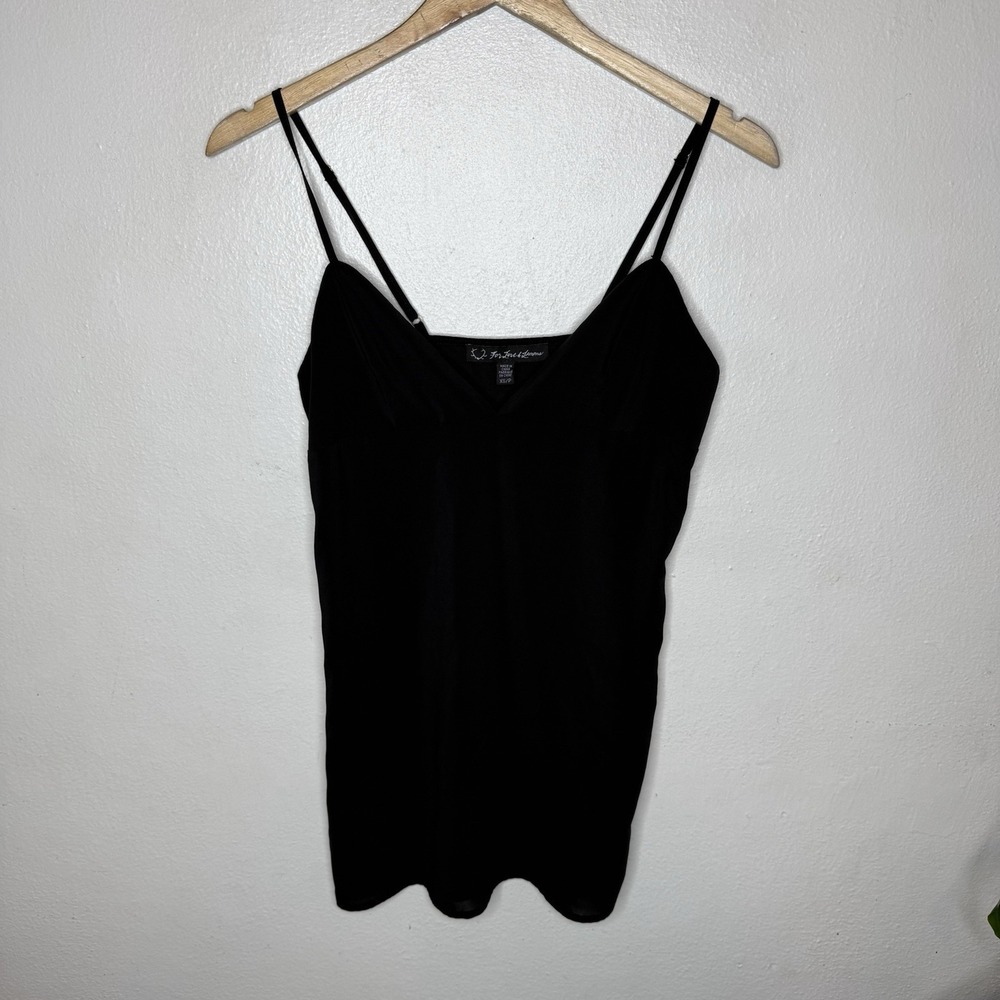 For Love And Lemons Black‎ Mini *Slip Only* Chemise Womens XS